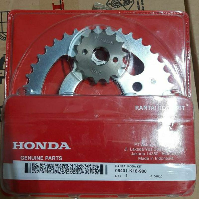 Gear Set Verza Gear Paket 06401-K18-900 Original AHM