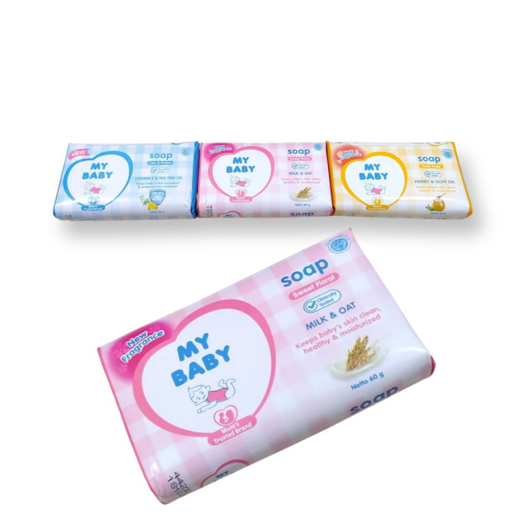 My baby Soap Soft &amp; Gentle Sabun Batang Bayi 60 Gram