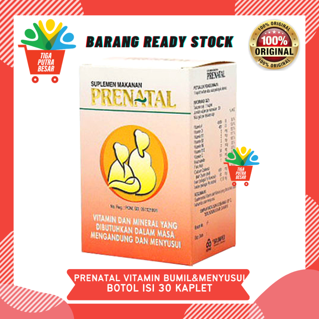 PRENATAL VITAMIN DAN MINERAL IBU HAMIL ISI 30 KAPLET / SUPLEMEN KESEHATAN