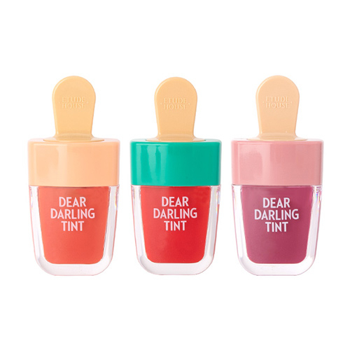 [1 Pcs] Liptint Etude House Dear Darling Lip Gloss Ice Cream Cair Anti Air - 7 ml