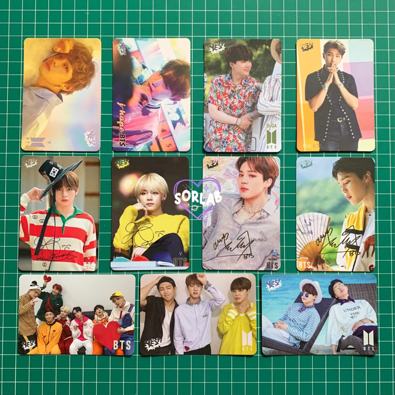 [OFFICIAL] PHOTOCARD PC BTS YES CARD YC GROUP OT7 UNIT V / KIM TAEHYUNG JHOPE YOONGI / SUGA RM / NAM