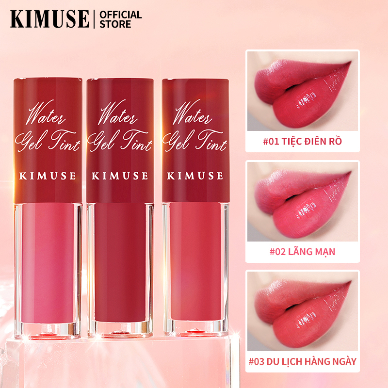 (READY &amp; ORI) Kimuse Water Tint Lip Glaze Longlasting Waterproof KS823 Lipgloss