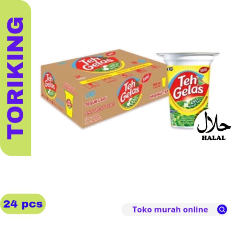 

TEH GELAS CUP 170 ML (1Karton isi 24 Pcs)