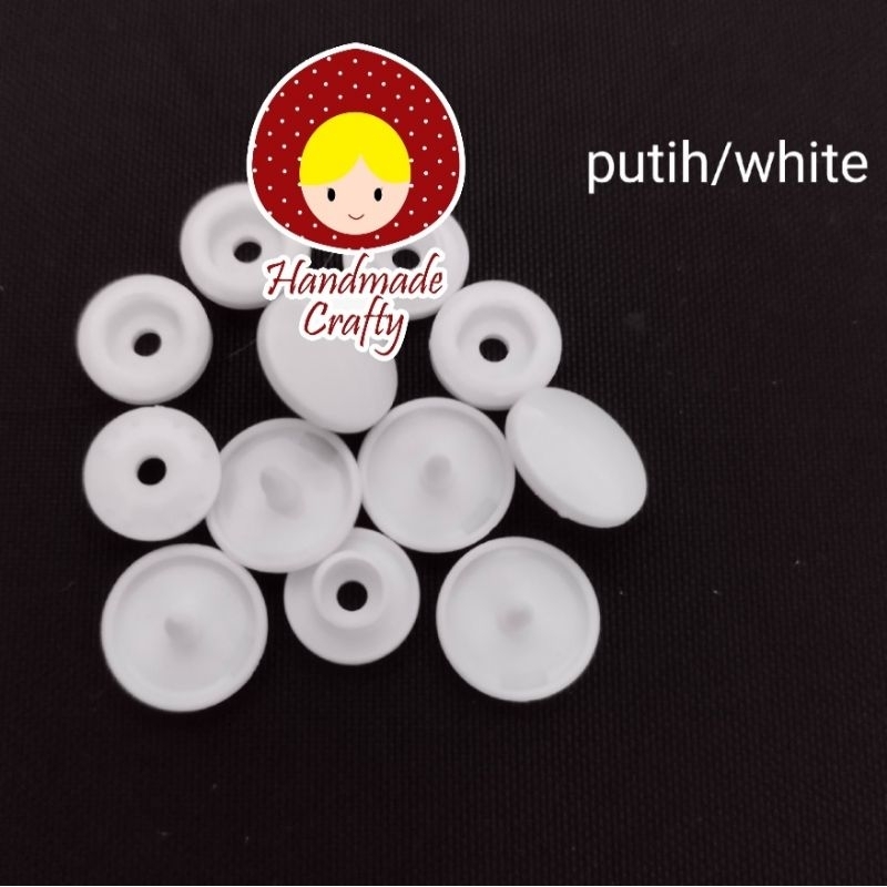 Kam plastik snap button/kancing cetet plastik T5 (12,5 mm)