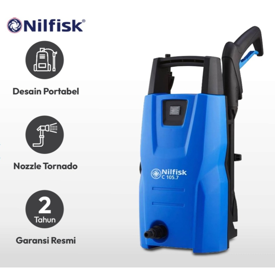 NILFISK HIGH PRESSURE CLEANER C105.7-6 / ALAT CUCI MOBIL / MESIN SEMPROT AIR