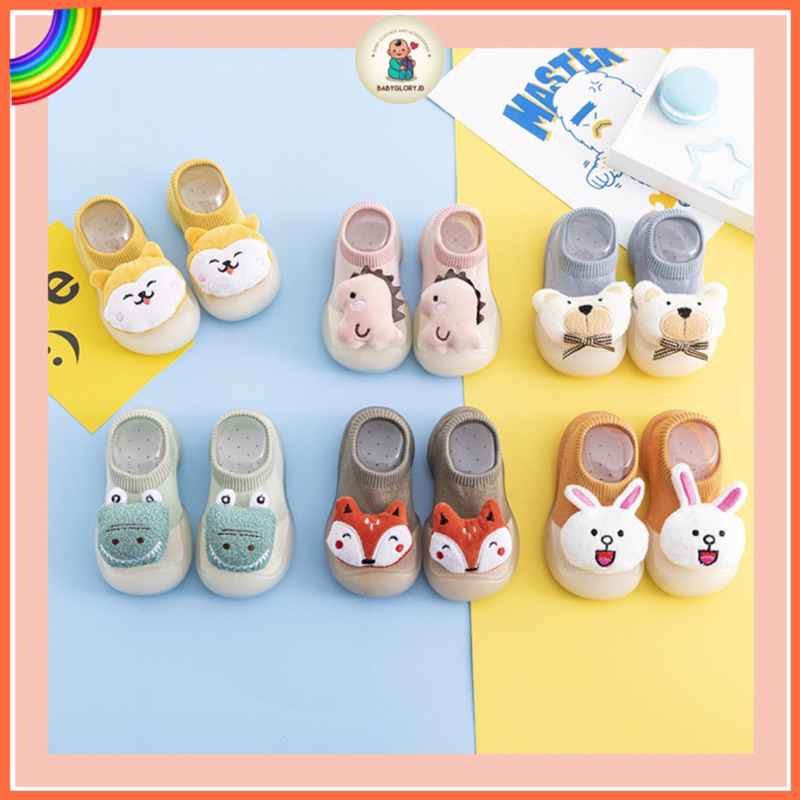 SEPATU BAYI BONEKA 3D PREWALKER BAYI ANTI SLIP