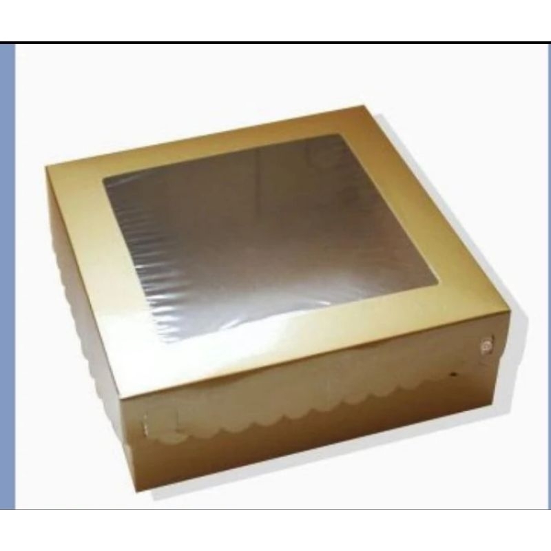 

Kotak kue gold dus kue bolu dus roti dus uk 20 cm 22cm 25cm dus polos gold