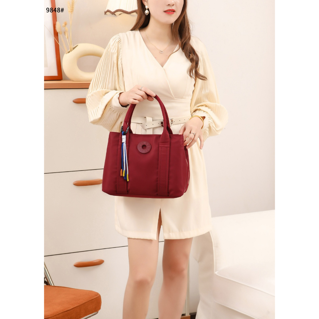 BAG 9848 Nylon Shopper 3ZippeR