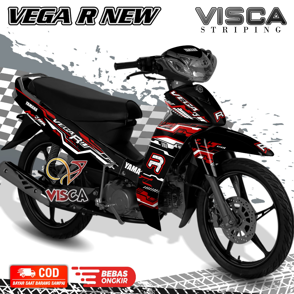 Decal Vega R New - Stiker Vega R New - Dekal Vega R New Full Body - Striping Vega R New Variasi - De