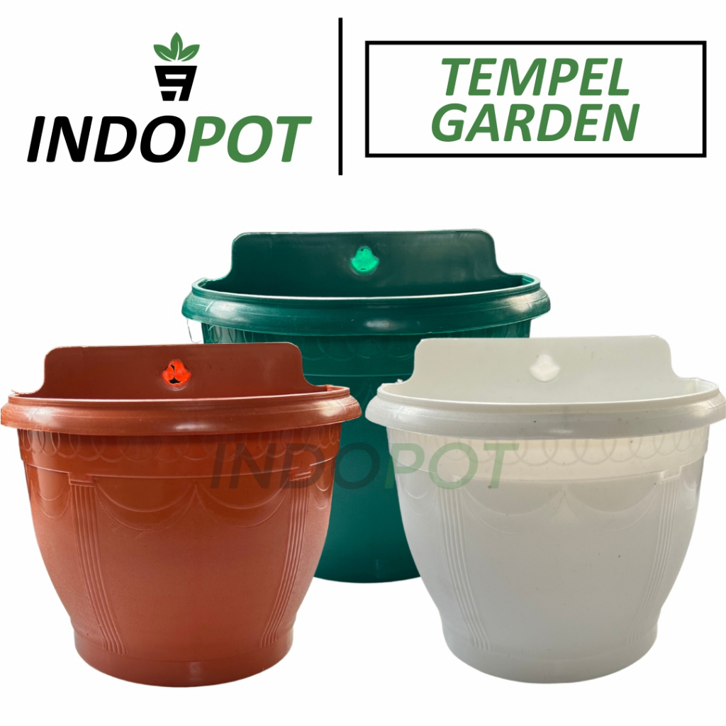 Pot Dinding Tempel Garden Warna-Warni - Pot Tempel Tanaman Hias Bunga Murah - Pot Bunga Plastik