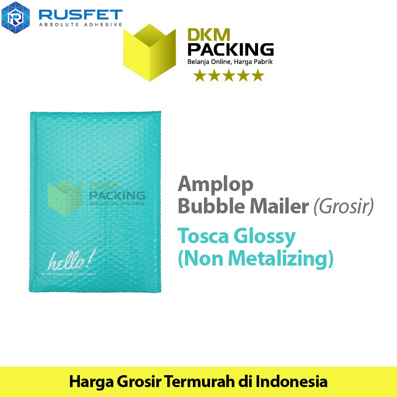 AMPLOP BUBBLE MAILER WRAP ENVELOPE RUSFET TOSCA PREMIUM  /SATUAN