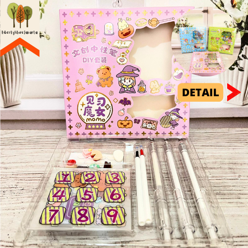 

Paket Momo Sticker DIY Pen Cewe Sweet Girl Lucu Import Funny Fancy Stuff Best Gift Hampers Souvenir Ready Grosir Kado Ulang Tahun READY COD