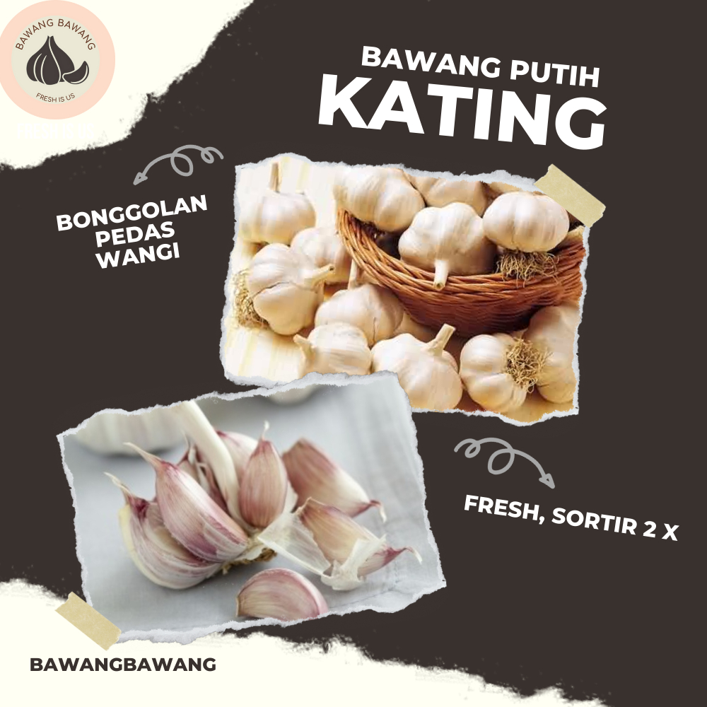 Bawang Putih Kating 1Kg Premium (tidak ada yang busuk)