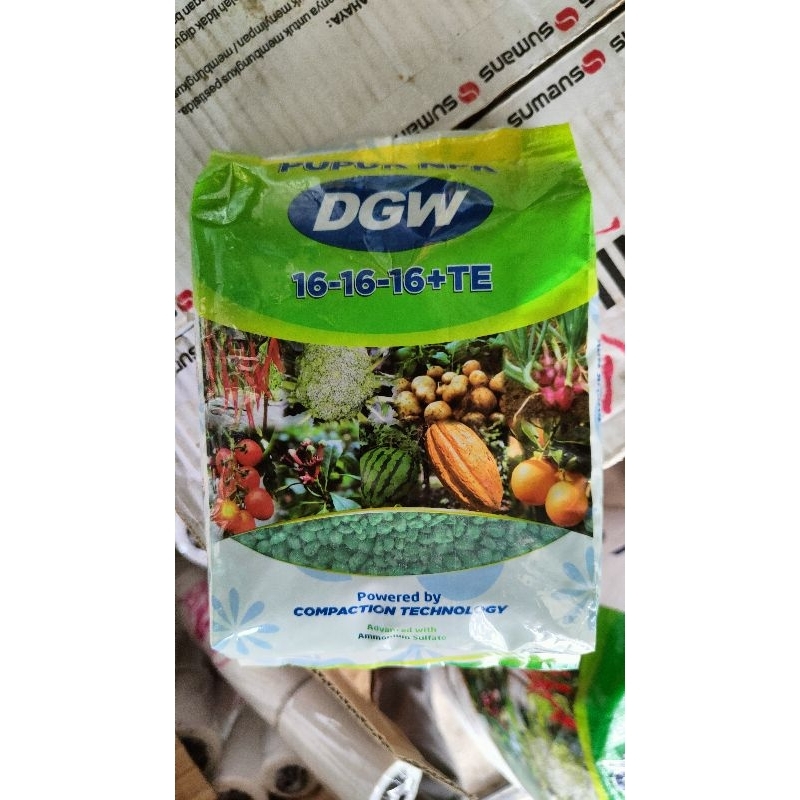 Pupuk NPK DGW 16-16-16+TE kemasan 1kg