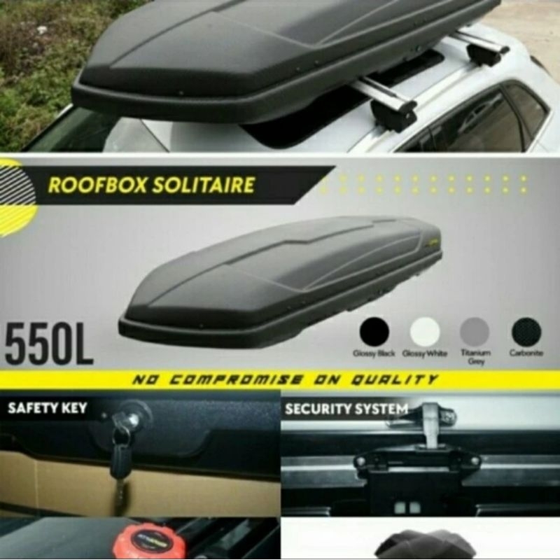 Roof Box Otorack Tipe Solitaire - Box Atas Mobil - Rack Atas Mobil - Box penyimpanan Mobil - RoofBox