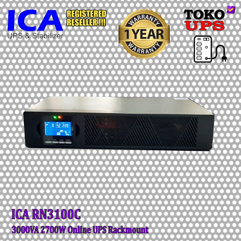 UPS ICA RN 3100C RN3100C 3000VA 2700W Online Sinewave Rackmount