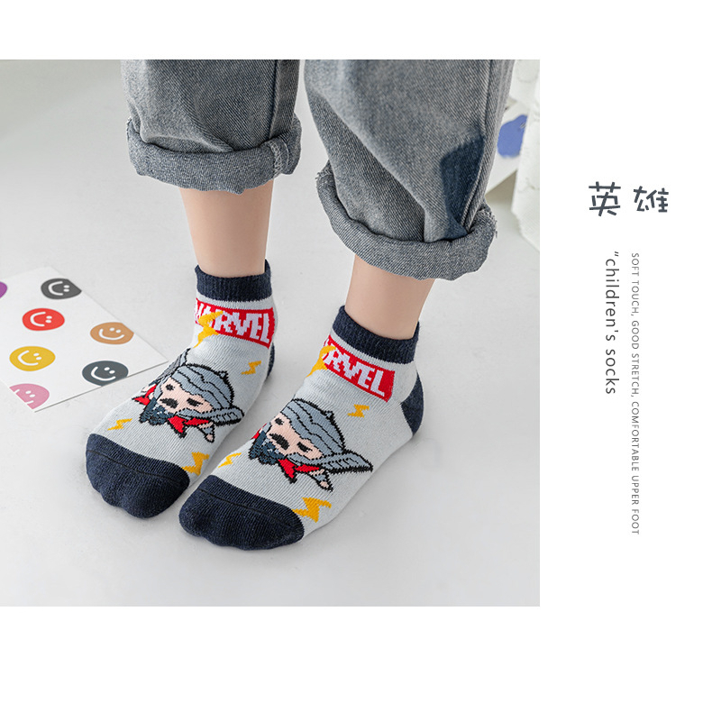 SC2001 Kaos Kaki Anak super Hero Anak TK SD PAUD Slip on Pendek untuk umur 1-10 tahun terlaris Dan termurah