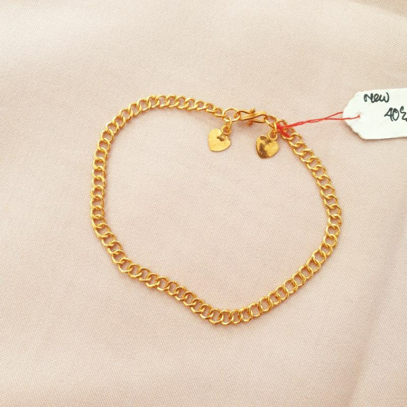 [NEW] [BEST SELLER] Gelang rantai 2 gram emas asli kadar 40%