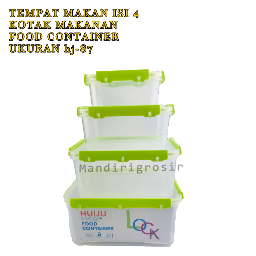 Food Container* Tempat Makan Isi 4* Tempat Makan Serbaguna* UK.hj-84