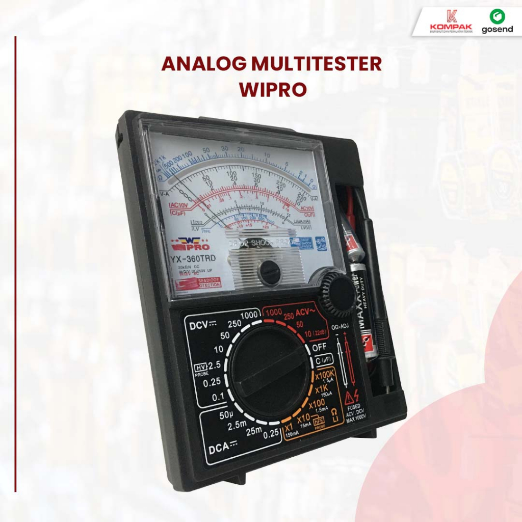 Gosend Multitester Multimeter Avometer Analog Wipro YX-360TRD