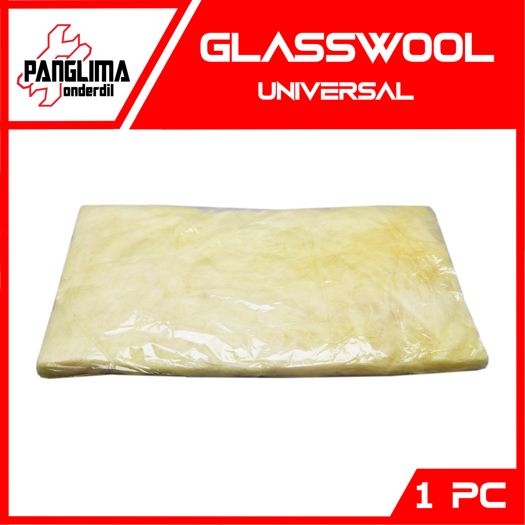 Glasswool-Glaspul Peredam Knalpot Kuning Universal Glaspol-Gaspul-Gaspol-Glasswoll