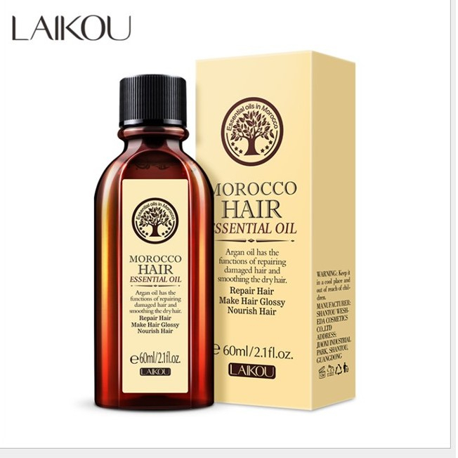 [ORI] LAIKOU Morocco Hair Essential Oil Salon Essential Minyak Rambut Berkilau dan Lembut Sepanjang Hari