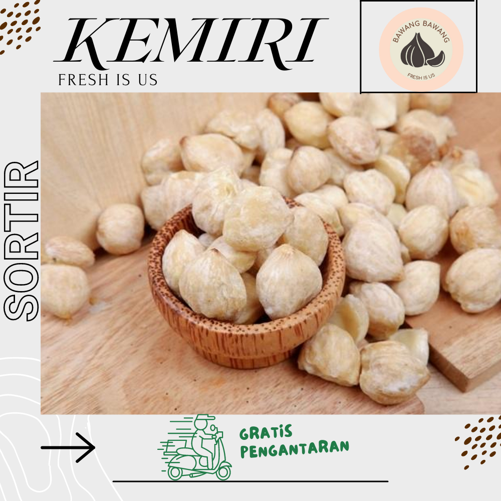 BIJI KEMIRI HSD KUALITAS PREMIUM PACKING SEAL 100G