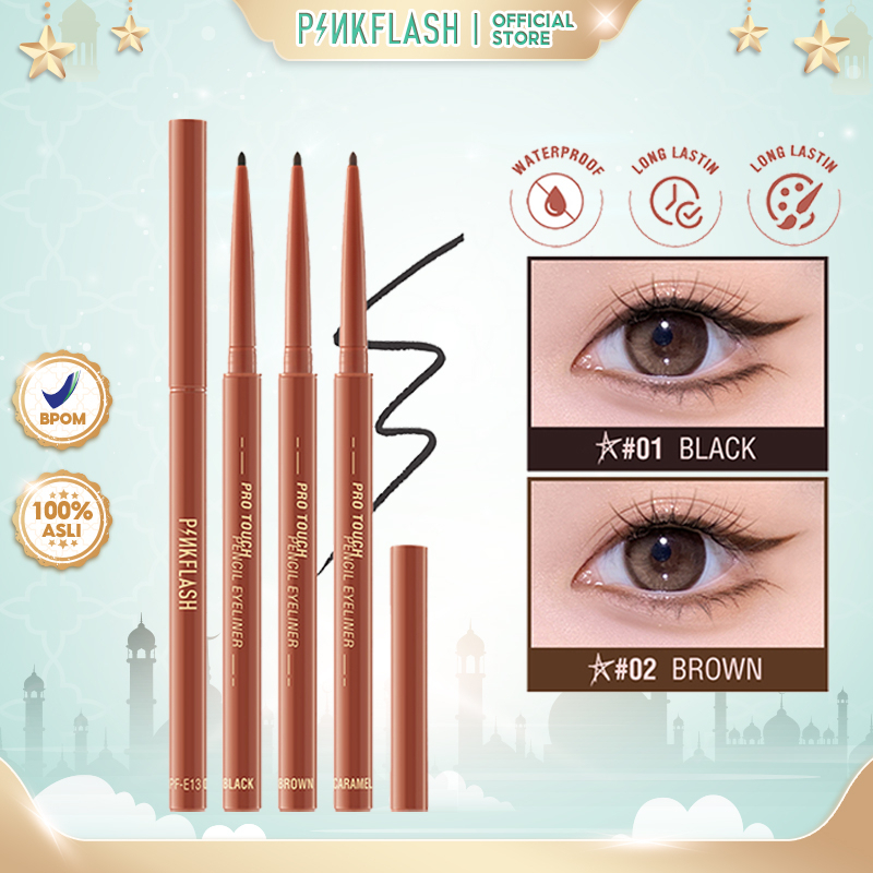 PINKFLASH Eyeliner Gel Pencil Waterproof Tahan Lama Eyeliner Pink Flash
