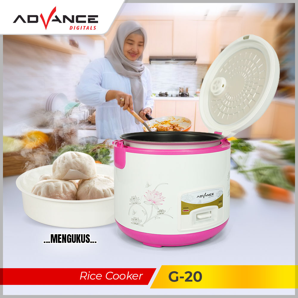ADVANCE Rice Cooker Penanak Nasi 3in1 1.8L 380 W Magic Com G20