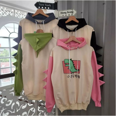 Hoodie Kostum Karakter Lucu DINO - Jaket Hoodie Oversize Lucu Dinosaurus