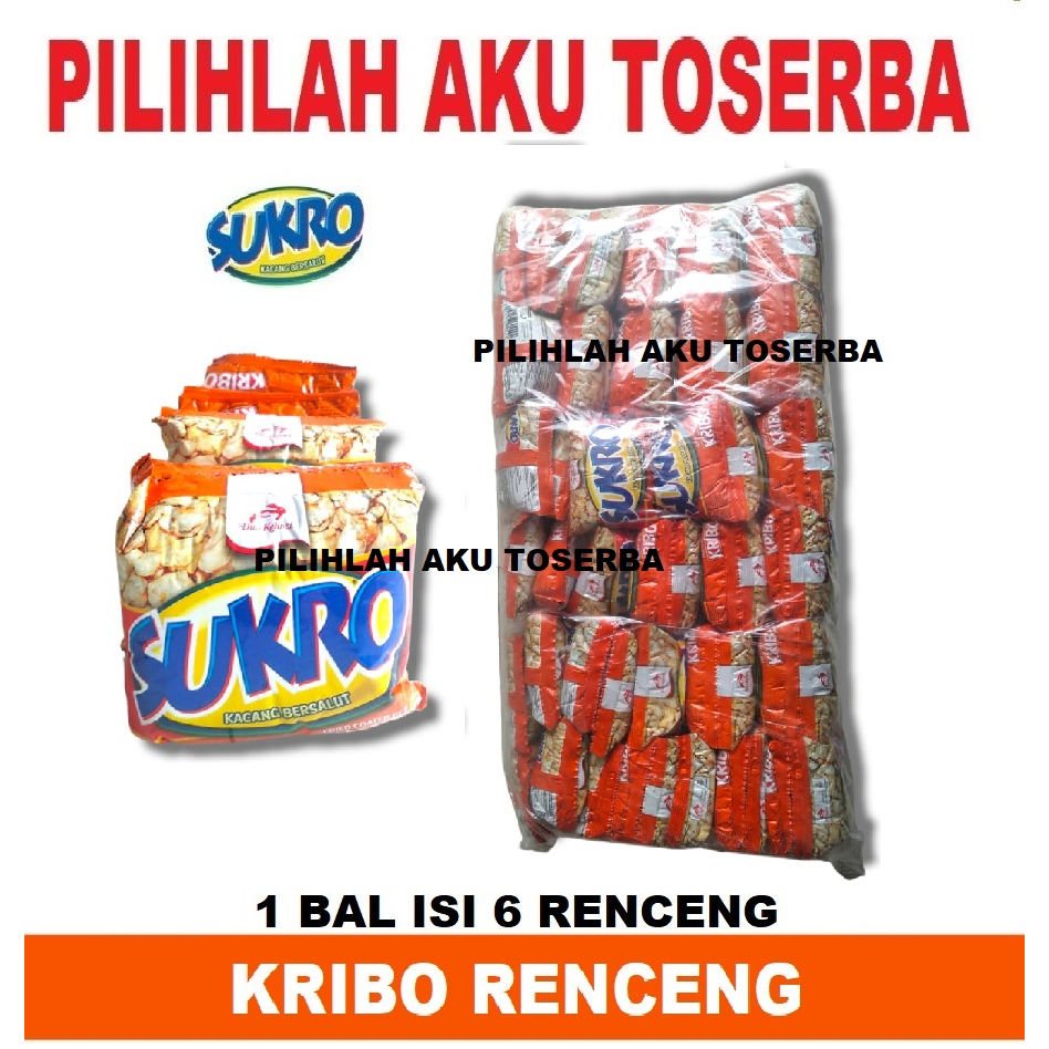 Dua Kelinci Kacang SUKRO KRIBO RENCENG - ( HARGA 1 BAL )