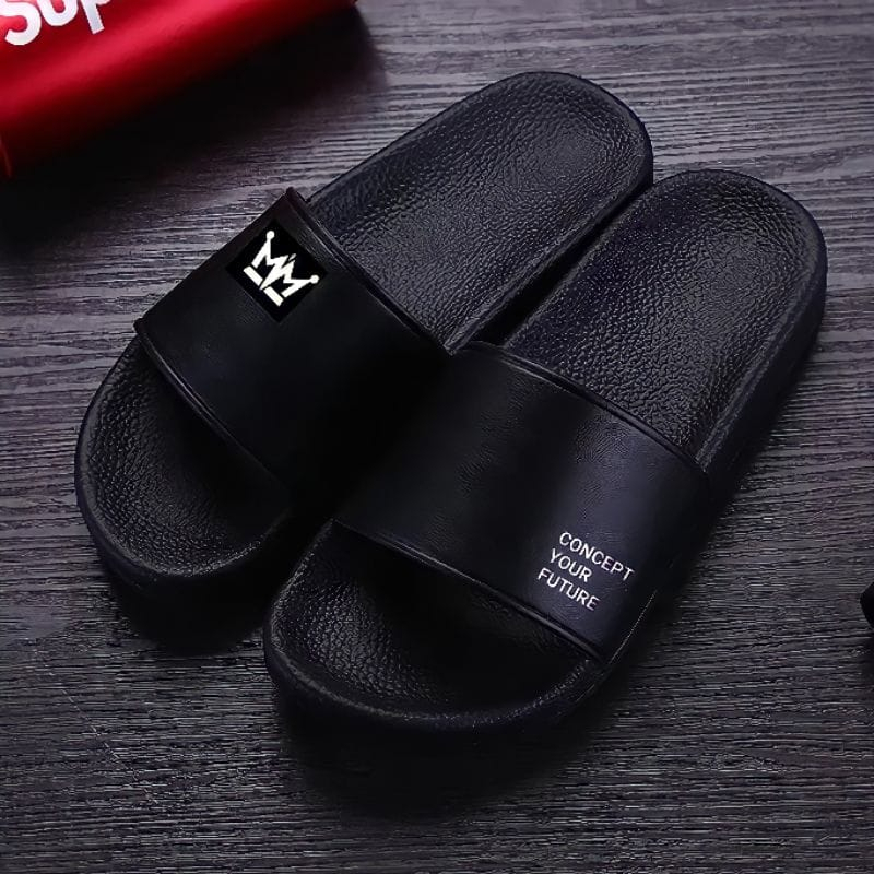 TERLARIS Sandal Slop Pria Fashion Slip On Dewasa Anti Slip Terbaru 2023-6