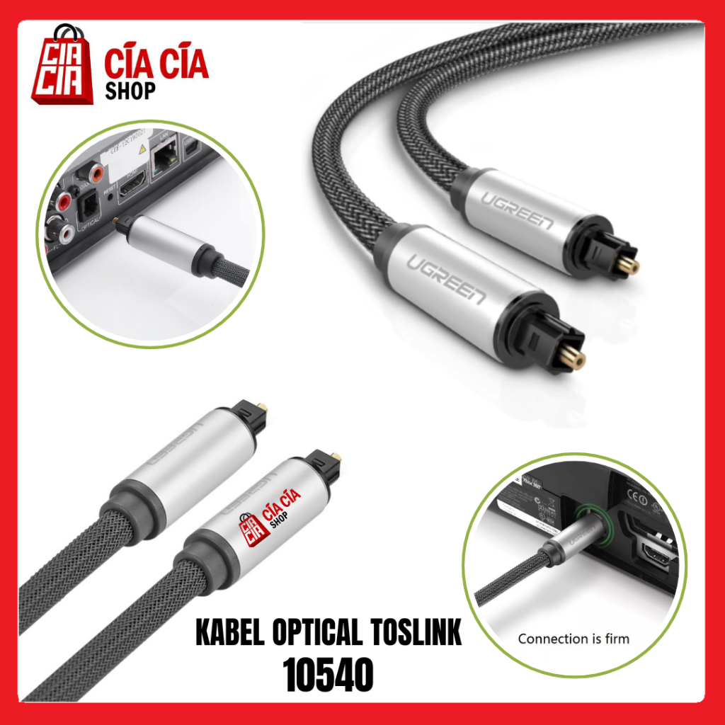 UGREEN 10540 Kabel Toslink Digital Audio Optical SPDIF Kabel Fiber Optic Kabel Audi Optical Digital