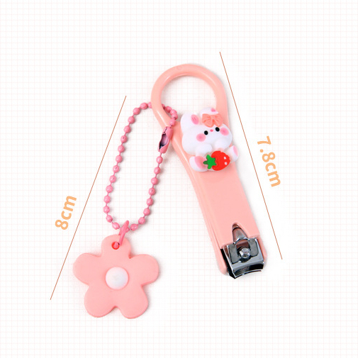 GKPI/BL2 Pemotong potongan Gunting Pinky Kuku lucu nail clipper motif buah beruang biru pink tebal lucu imut anak cewek hijau bunga kelinci mawar creame putih bear  kecil bunny cute kaki tangan