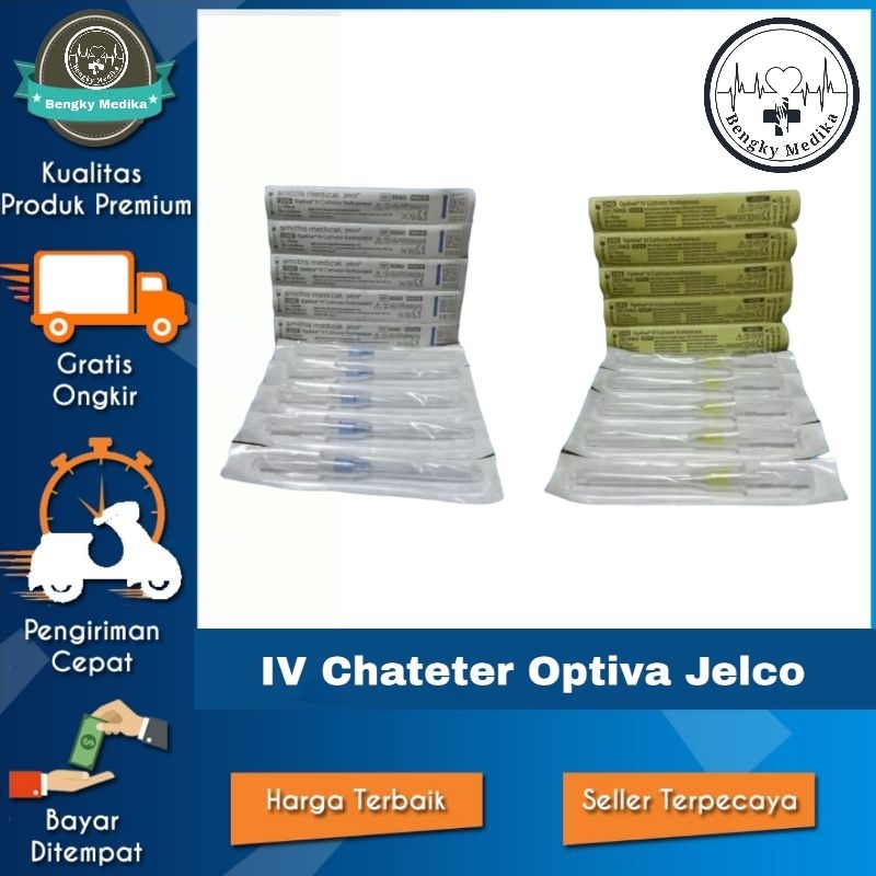 Jelco IV Cath 1Pcs  IV Cath Radiopaque 1Pcs  Jelco IV