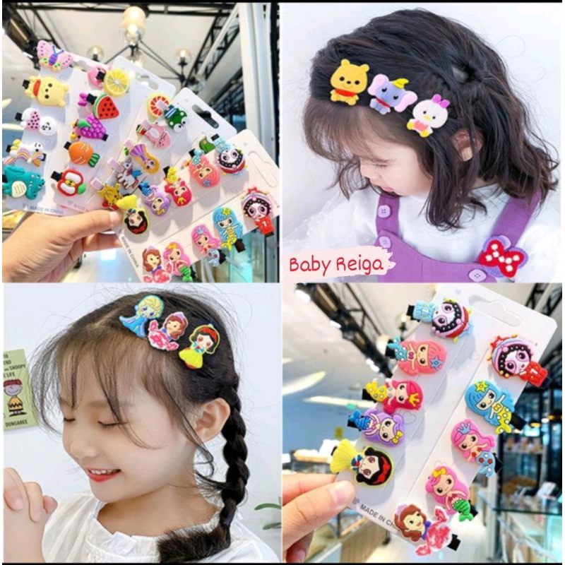 Jepit Rambut Anak 10 in 1 Jepit Rambut Korea Fashion Hairpin Clips