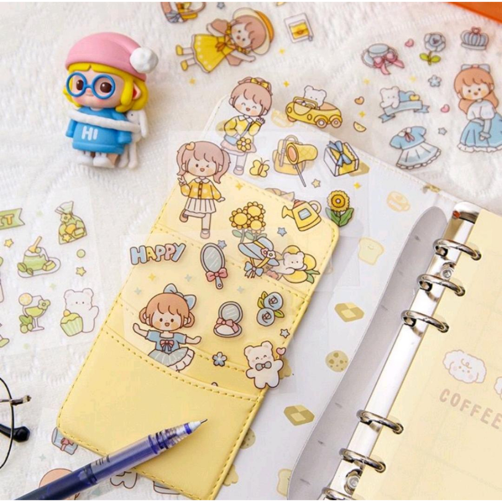 

STIKER LUCU AKSESORIS WATERPROOF UNTUK HP BUKU BINDER BENING DIKIRIM RANDOM SESUAI WARNA