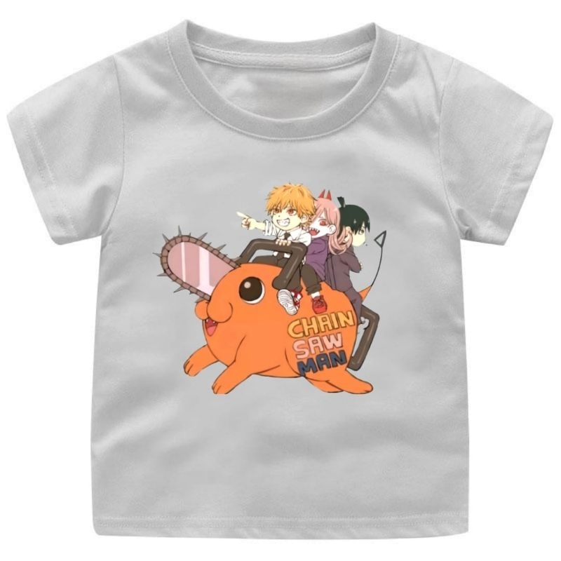 BAJU KAOS ANAK LAKI- LAKI ANIME CHAINSAW MAN(2) 1-14 TAHUN/REMAJA/DEWASA