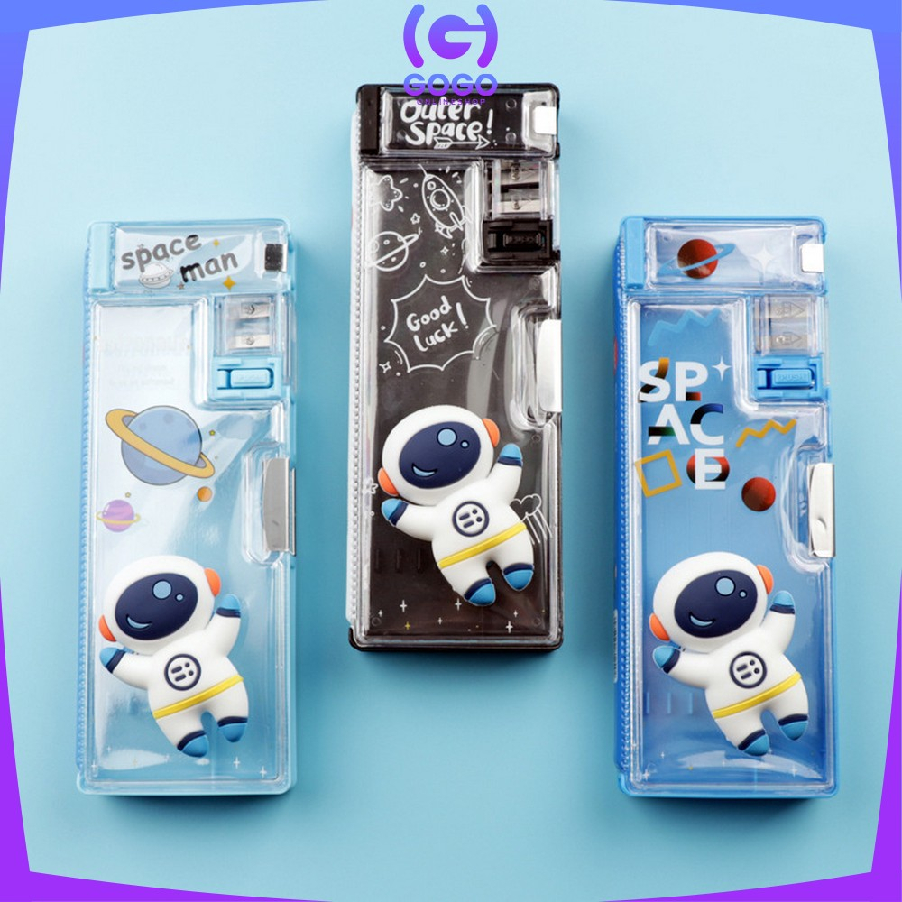 GOGO-A59 Tempat Pensil Anak 3D Timbul Magnetic Multifungsi Alat Tulis Sekolah / Kotak Pensil Pencil Case Magnet Untuk Anak Tk