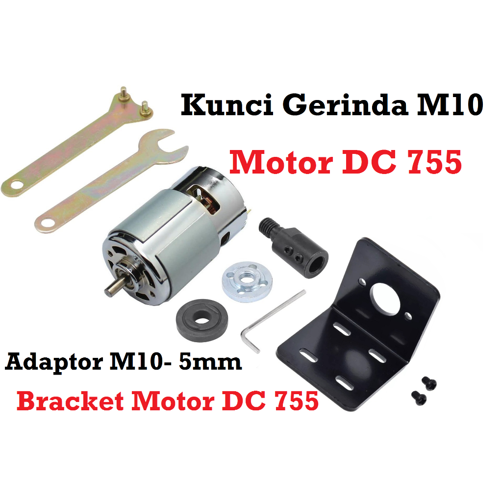 [HAEBOT] Set Gerinda mini Dinamo DC Motor 775 150W 288W Bor DIY RPM Tinggi Kuat High Speed Power Mikro Brush RS 775 Kipas Fan Brushless