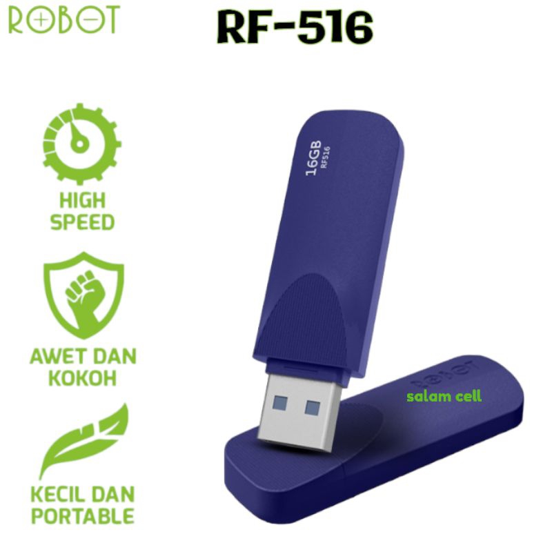 ROBOT RF516 Flashdisk 16GB Robot Rf-516 High Speed Original Garansi