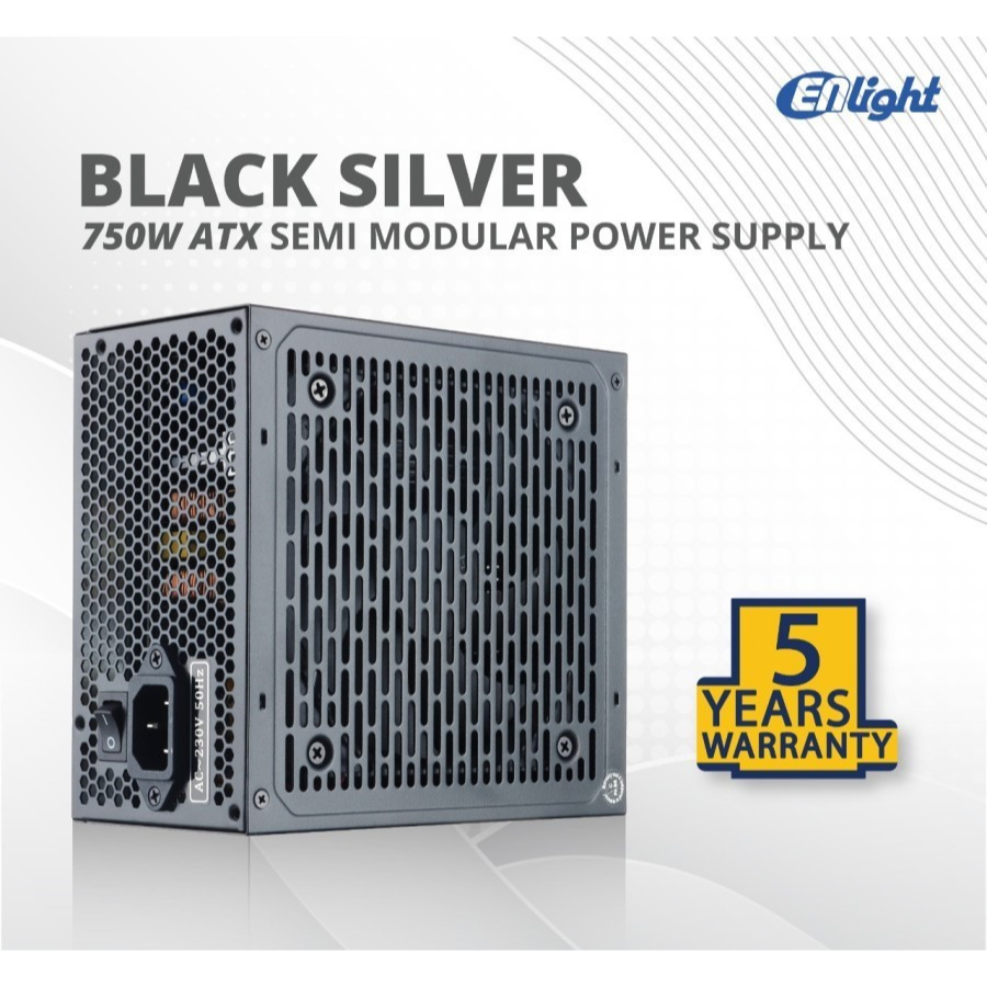 PSU Enlight 750Watt Black Silver 80+ Bronze