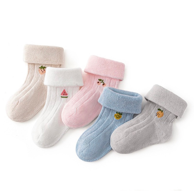 Kaos Kaki Import Anak Model Fruits Bear Rabbit Lipat