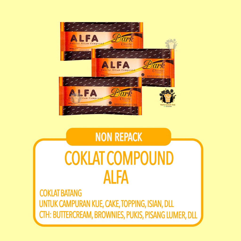 

COKLAT COMPOUND ALFA GARIS C BLOK 250GR DAN 500GR