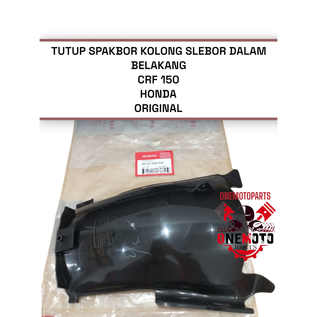 TUTUP SPAKBOR TENGAH KOLONG SLEBOR DALAM BELAKANG CRF 150 HONDA 80103-K84-900 ORIGINAL