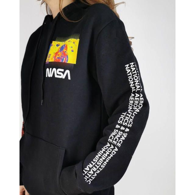 NASA Hoodie Black or white