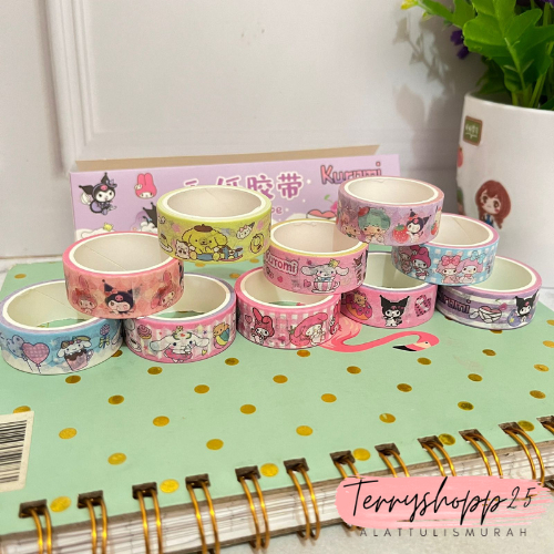 

Washi Tape Motif Sanrio Cute Stiker Isi 10 Roll Murah Bisa Cod