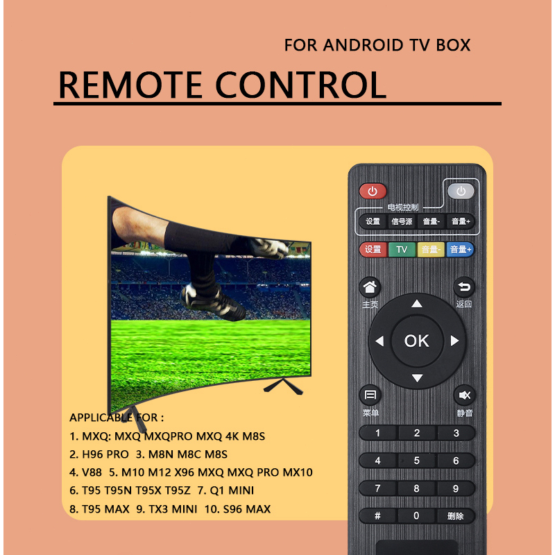 Remot Kontrol Android Remote Remote TV Remote Receiver For Andoid TV Box ALL TYPE MXQ / MXQ 4K / MXQ PRO / MXQ PRO 4K / MX10 / H96 / T95 / TX / X96 / Q1 Mini / S96 Max DLL