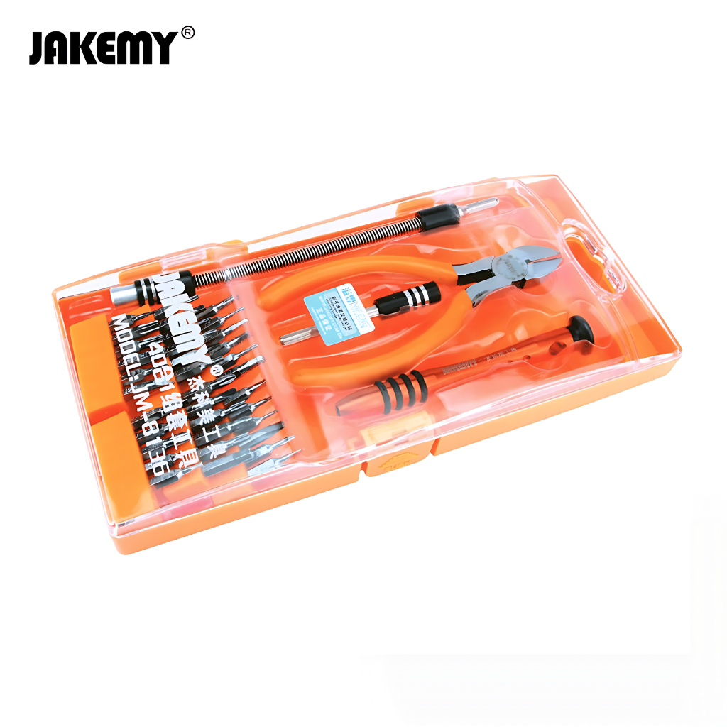 Jakemy Obeng set 40 in 1 Chrome Vanadium Disassembling Multi-Bit - JM-8136 Original