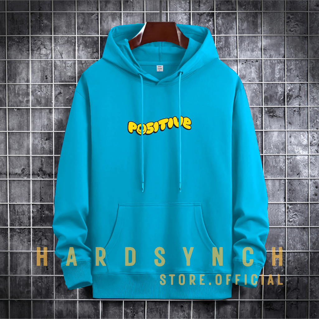 Sweater Hoodie Positive Sticker Unisex ( Pria &amp; Wanita ) Premium Quality S-XXL Cotton Fleece / Hoodie Korean Style / Sweater Hoodie / Hoodie Polos / Hoodie Wanita / Hoodie Pria / Sweater Hoodie Distro Original ( PS 148 )